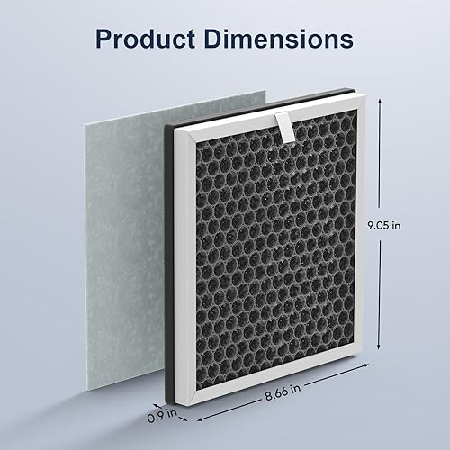 Miniatura 6 de Filtros de repuesto 3 en 1 H13 True HEPA para purificador de aire Pure Enrichment PureZone (PEAIRPLG) - 3 HEPA + 6 prefiltros