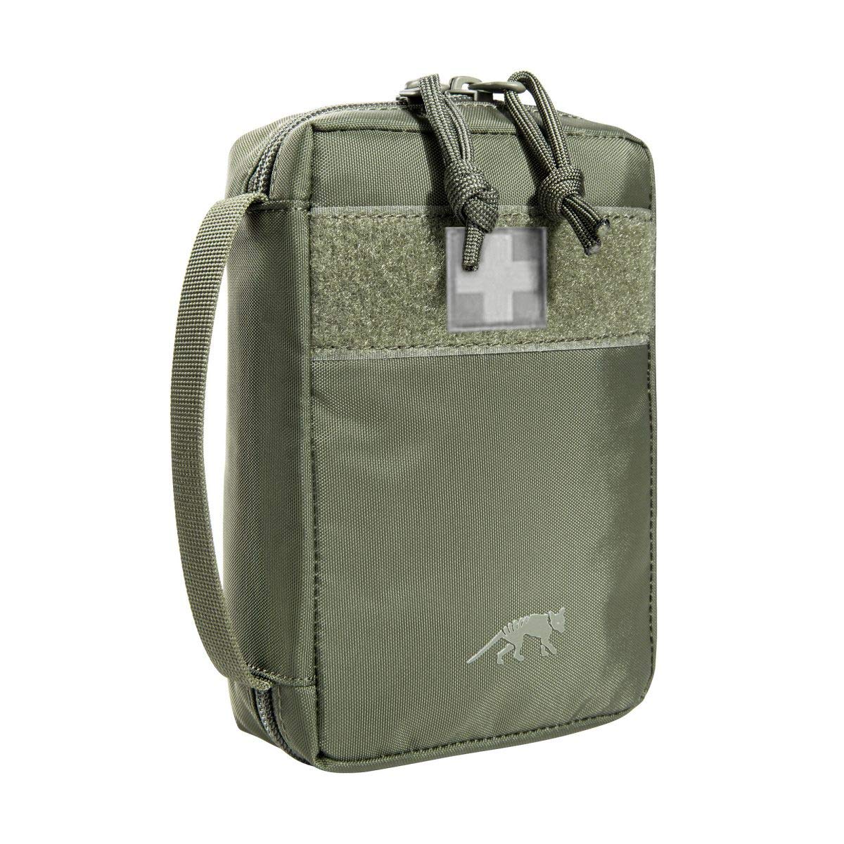 Tasmanian Tiger TT First Aid Basic - Juego de primeros auxilios ligeros para viajes y hogar, ideal para senderismo, trekking, exterior, bicicleta, oficina, verde oliva