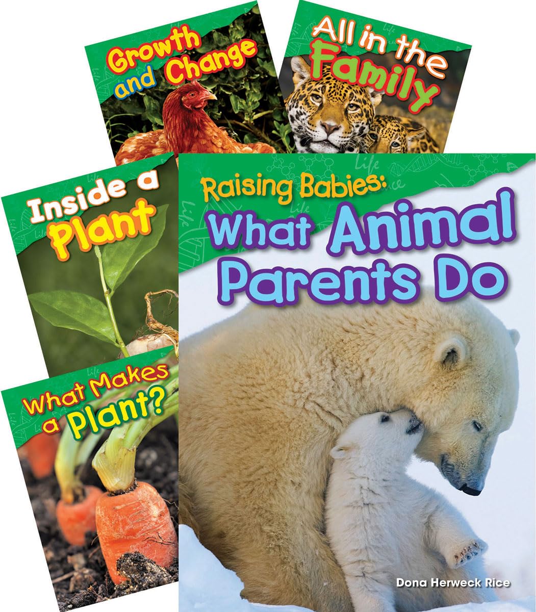 Teacher Created Materials - Science Readers: Life Science - 5 Book Set - Grade 1 - Guided Reading Level F - K