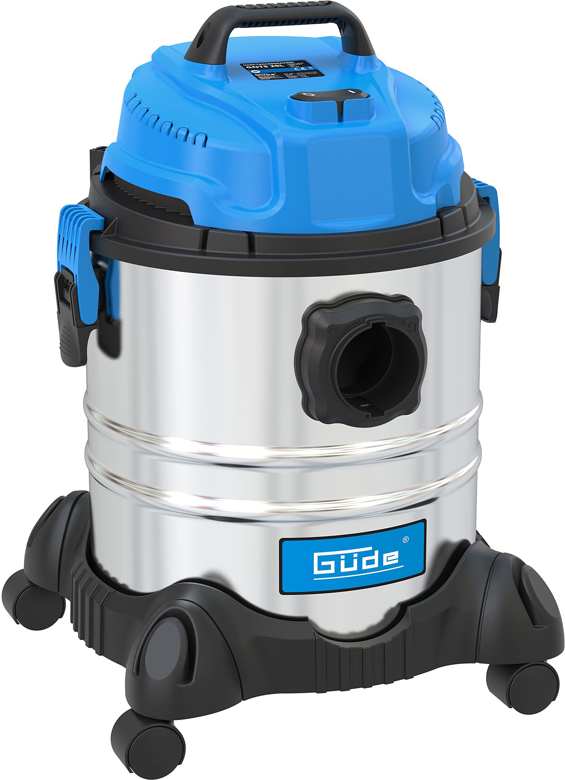 Güde 17001 GNTS 20L - Aspiradora de trineo (20 L), color azul y plateado