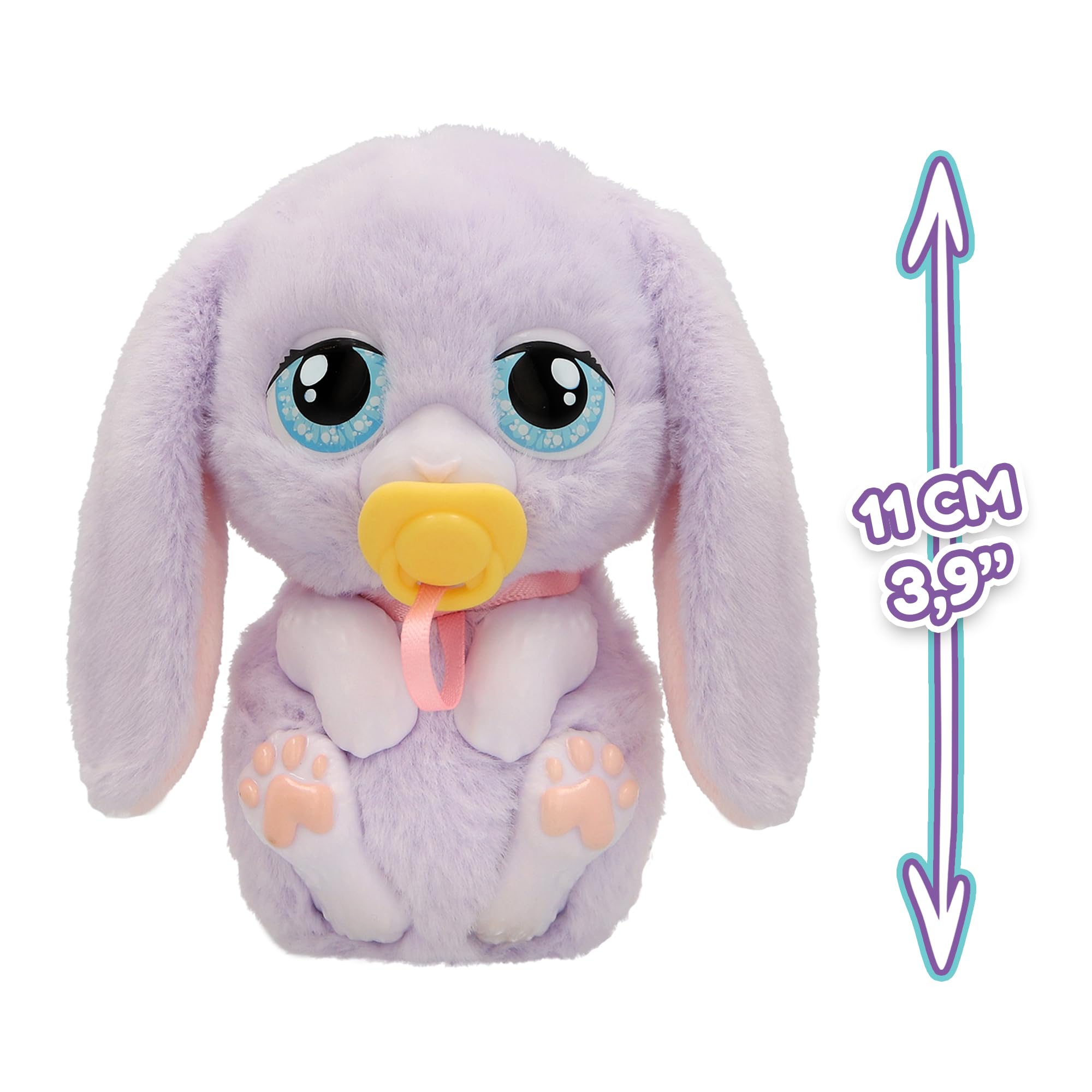 Baby Paws Just Born Conejito Mascotas INTERACTIVAS Mascota con Un Transportín Electrónico con Muchas Funciones A Partir de 3 Años - 3