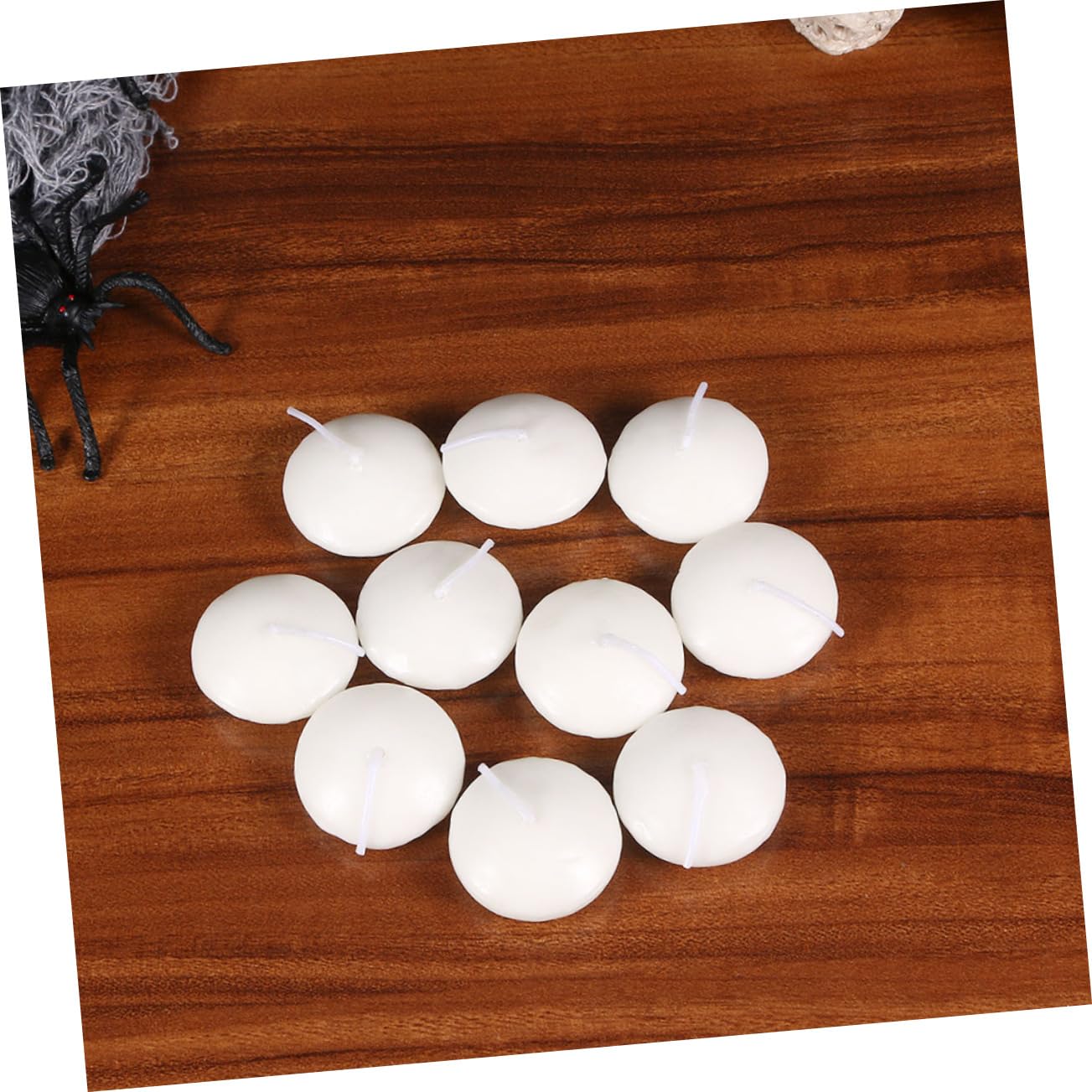 ULTECHNOVO 100pcs Adorable Floating Candles Unscented Paraffin Candles for Outdoor Parties Weddings and Reception Decor Create Stunning Water Displays for Events and Ambiance