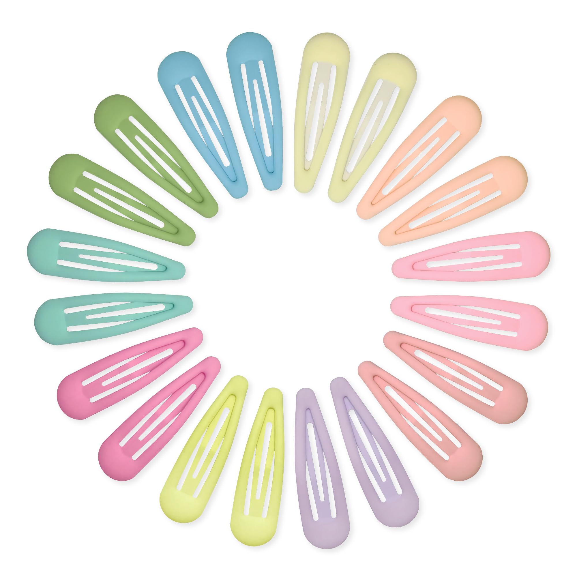 Small Matte Black Hair Barrettes - 20 Pack -26