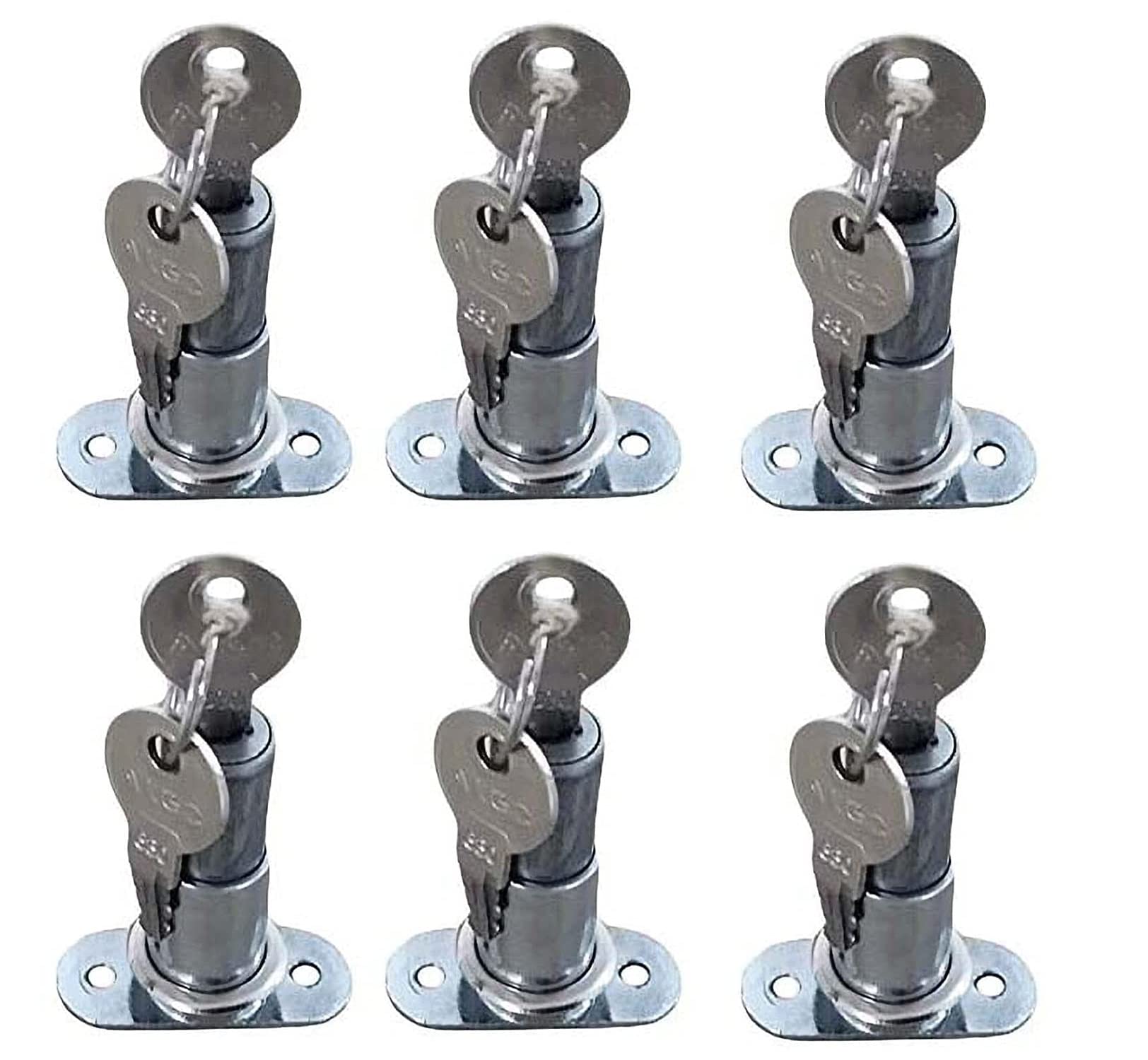 RAB Sliding Stainless Steel Door Lock Pack of 6 (Code:- Centre Push, 32mm, with Keys Pack of 6Pcs) (B09SHT2RWK) Amazon Price History, Amazon Price Tracker