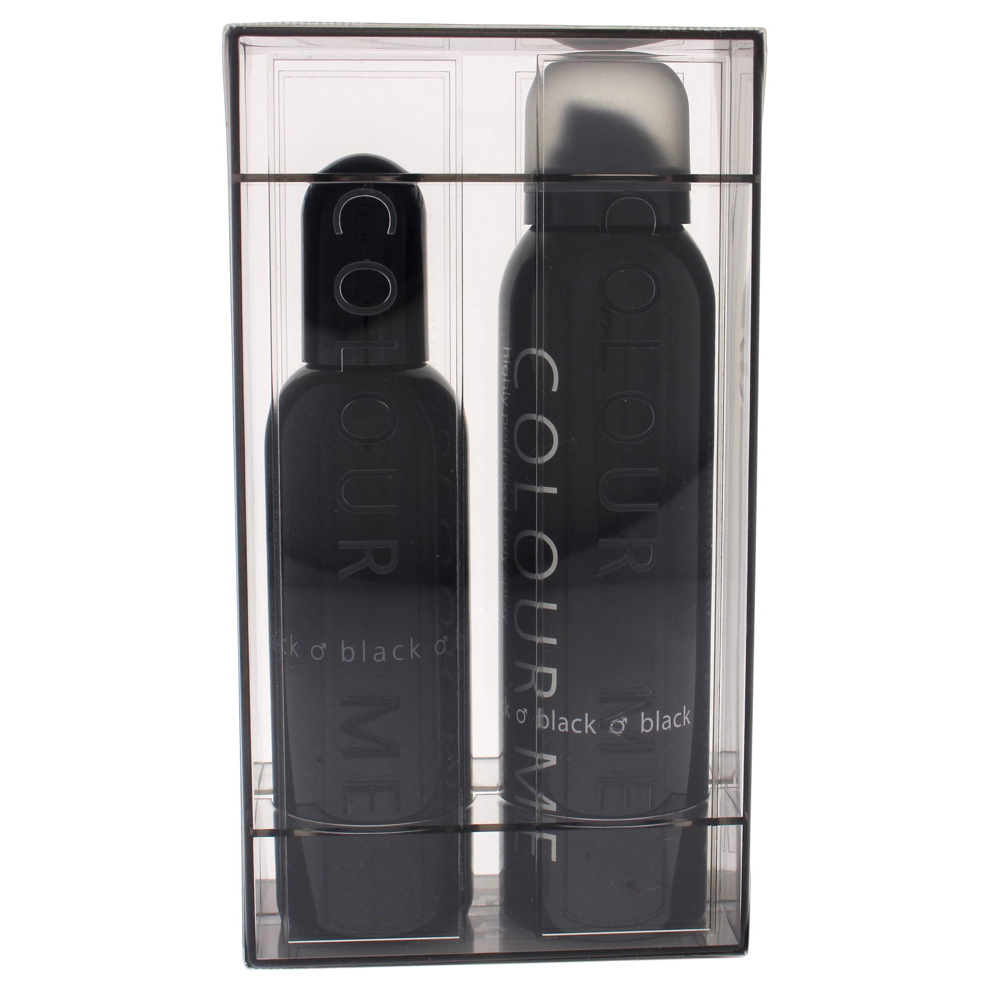 FARBE MICH Schwarz Parfüm für Herren - 90ml Eau de Parfüm & 150ml Bodyspray - Twin Geschenkset. Luxusduft-Aftershave, Lang Anhaltend von Milton-Lloyd