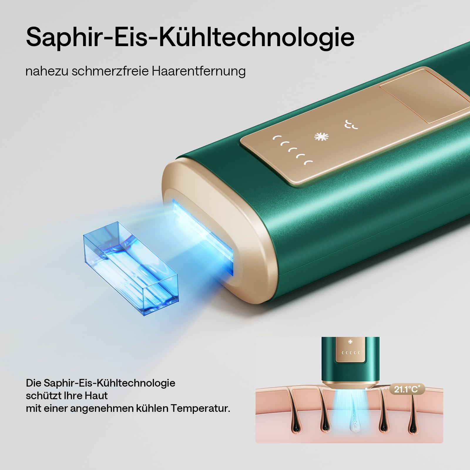 Ulike Air 2 IPL Hair Removal Device for Men and Women with Ice