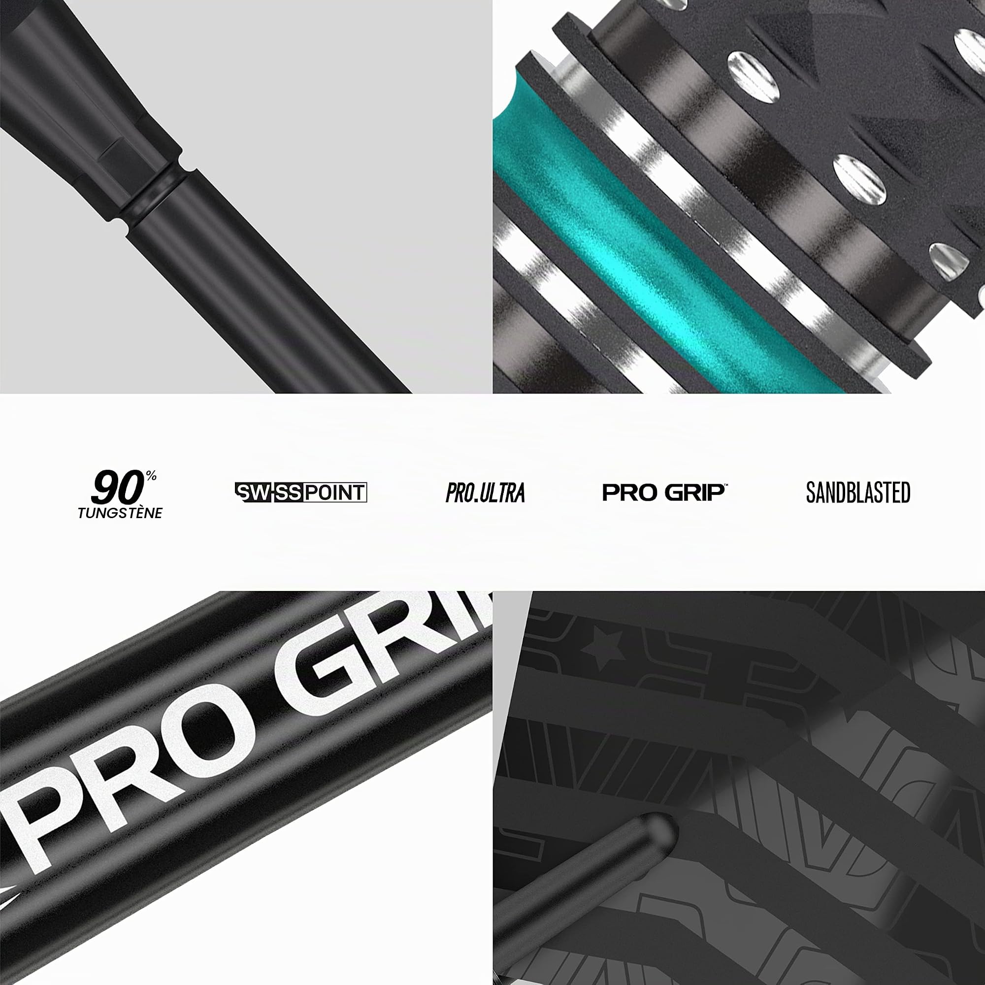 Target Darts Rob Cross Black Edition Jeu de fléchettes avec Pointe en Acier 90% tungstène Unisexe