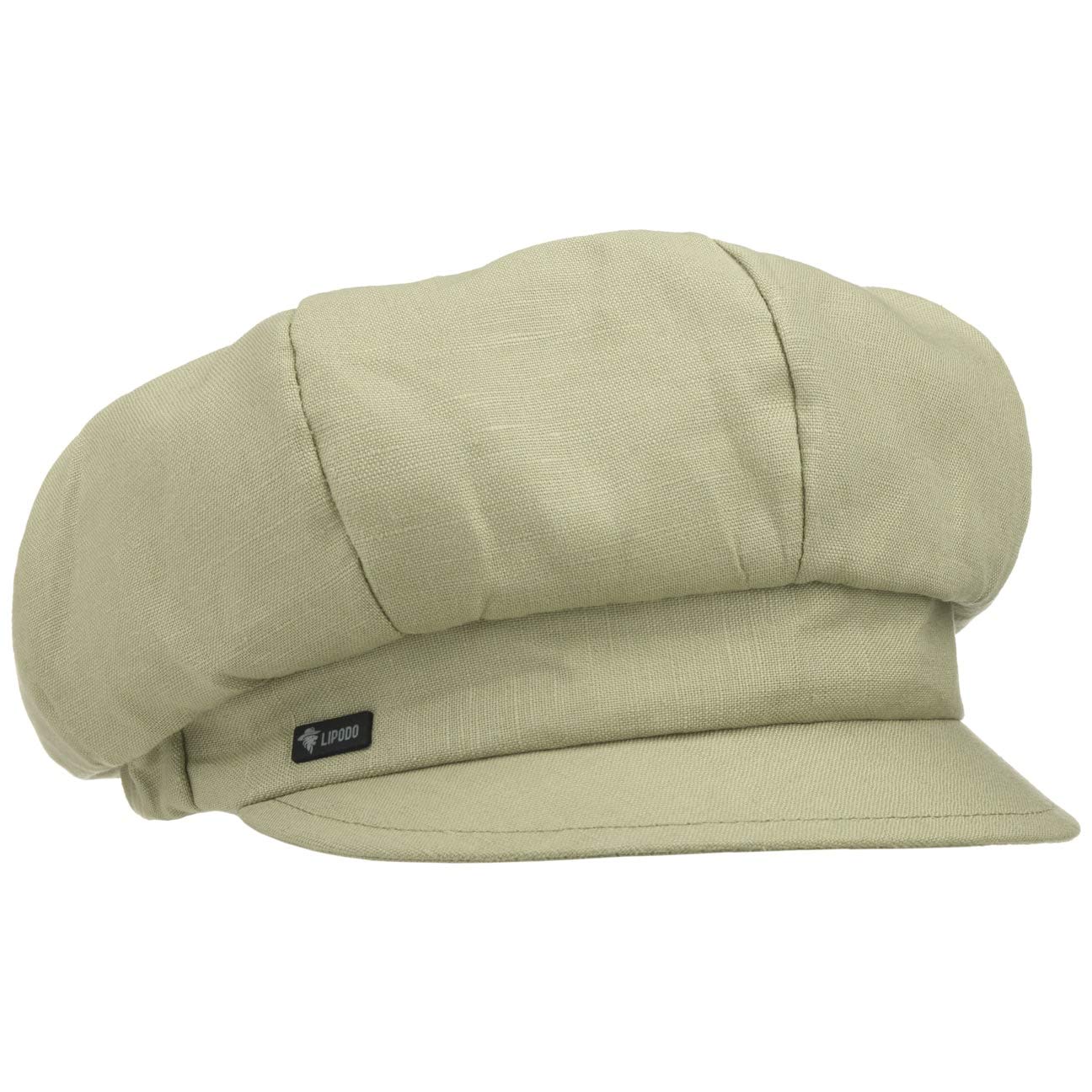 Lipodo Girls Light Olive Classic Newsboy Cap By