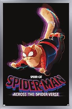 スパイダーバース　USオリジナルポスター　両面印刷　フレーム付き スパイダーマン スパイダーバース 映画ポスター マーベル US版