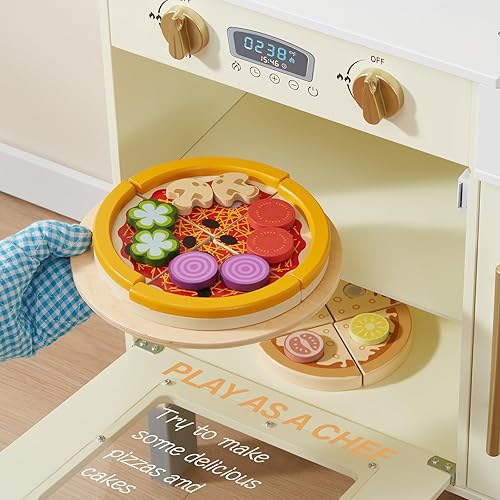 Miniatura 3 de Giant bean Juego de cocina de estilo moderno para niños con fregadero para microondas, máquina de hielo, horno, utensilios de cocina, juego de