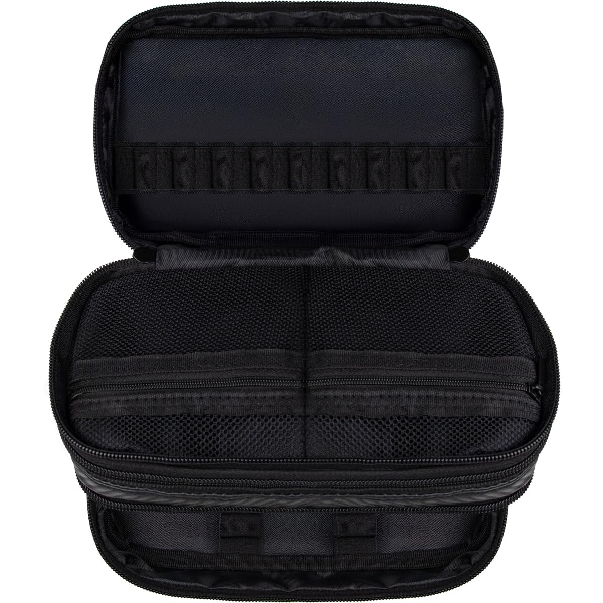 Bull's Carbon Wallet Darttasche – Dart Case für 6 Darts, 9 Molded Flights & Zubehör – Premium Dart Etui in Carbon-Optik