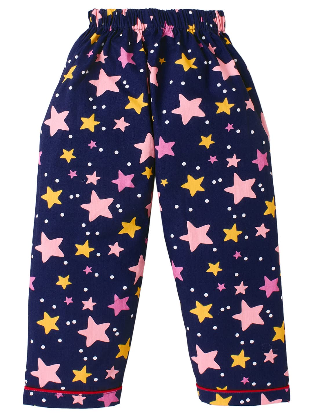 baby wish Kids Night Suit for Baby Boy’s and Girl’s Toddler Sleepsuit 100% Cotton Pajamas Set Full Sleeve Sleep Shirt and Pants Sleepwear with Pocket Pjs (Blue Star Universe,6-7 Years) 3