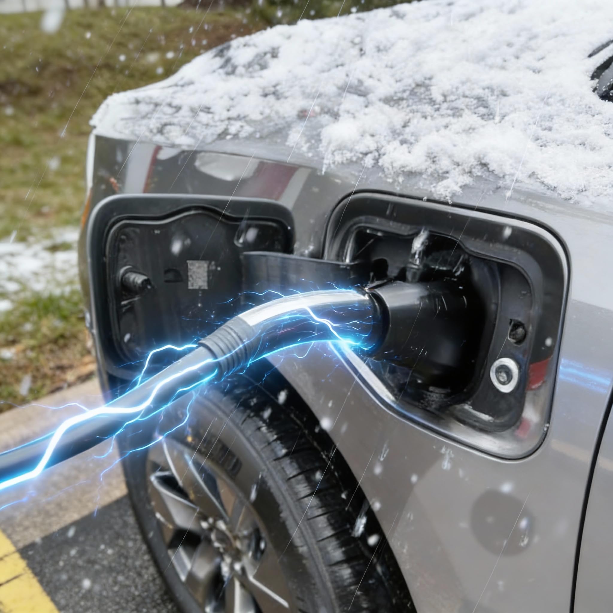 NACS to CCS Adapter for Fast Charging CCS1 EV in Tesla V3/V4 Supercharger, Max 500A 1000V NACS DC Adapter for Road Trip Charge Backup, Dual Locks for Sturdy Secure Connection