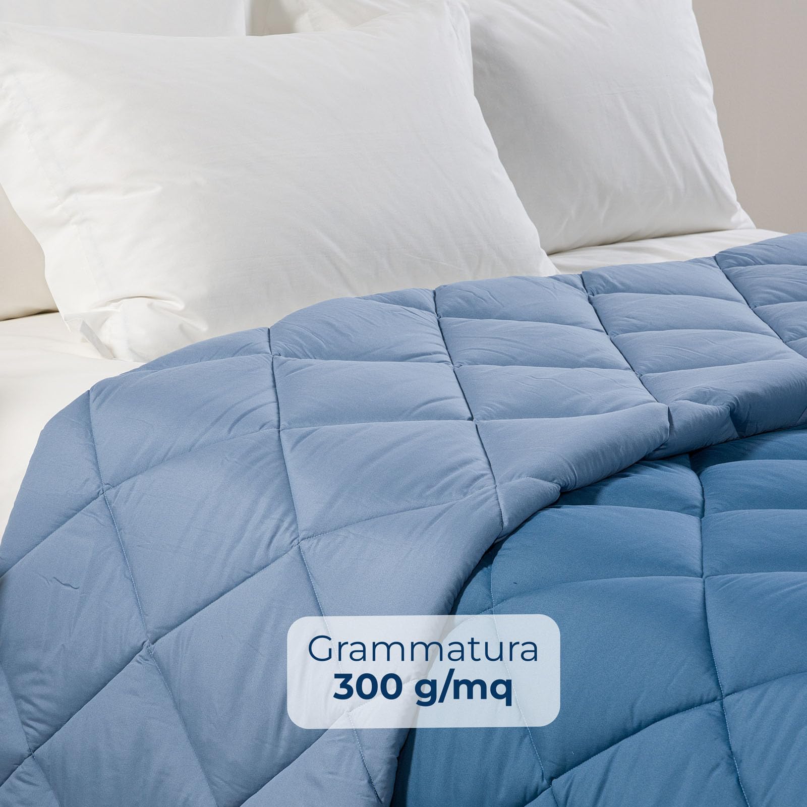 Caleffi - Trapunta Invernale Matrimoniale 260x265 in Microfibra, Piumone Matrimoniale Invernale Morbido Avvolgente, Piumino Imbottito Resistente Lavabile, Coperta Trapuntata Anallergica Made in Italy