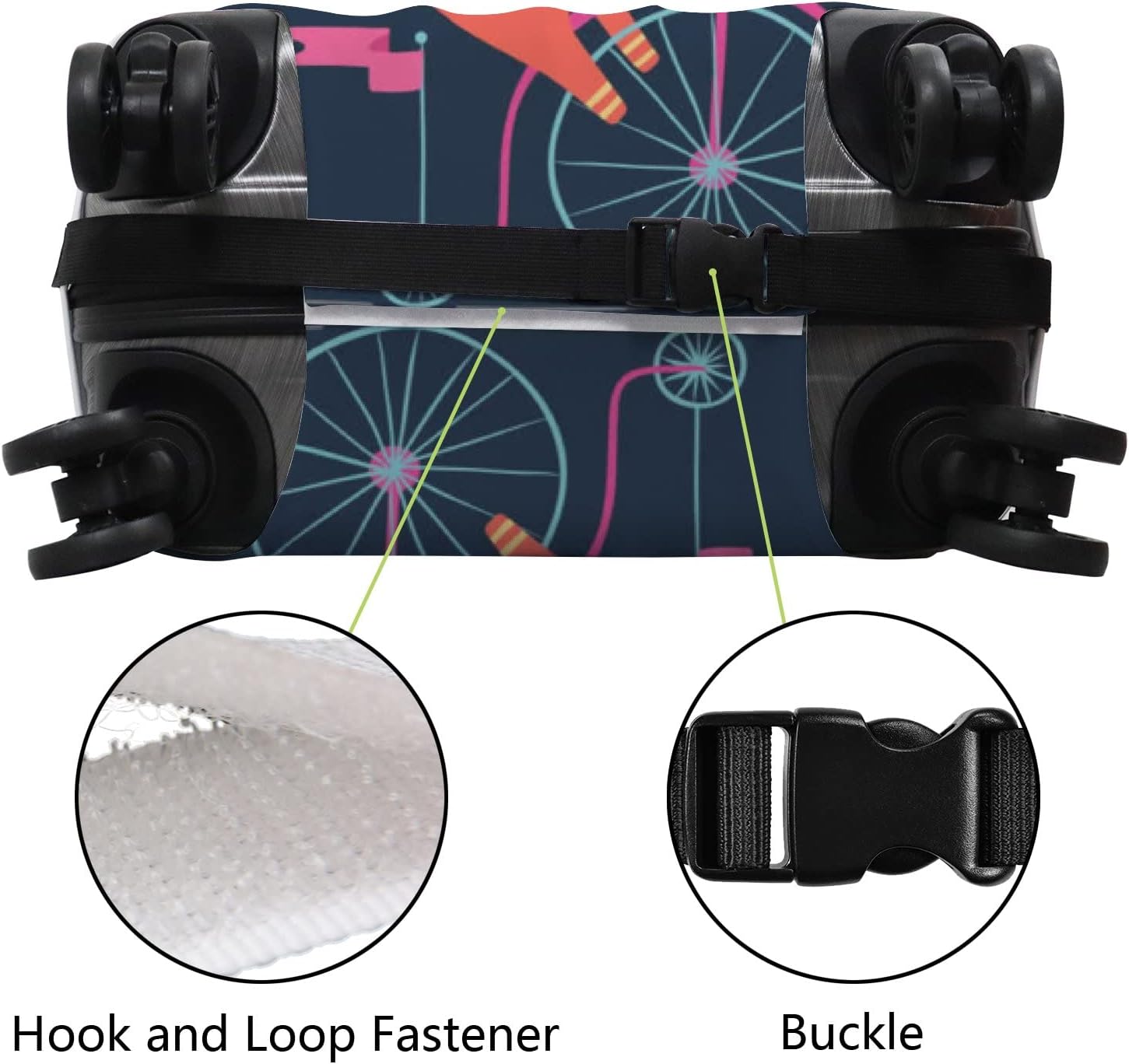 review RASHU Cute Elephant Travel Luggage Covers Suitcase Protector Anti-scratch Trolley Case Baggage Cover Washable Fits 18-32 Inch Travel Suitcase L