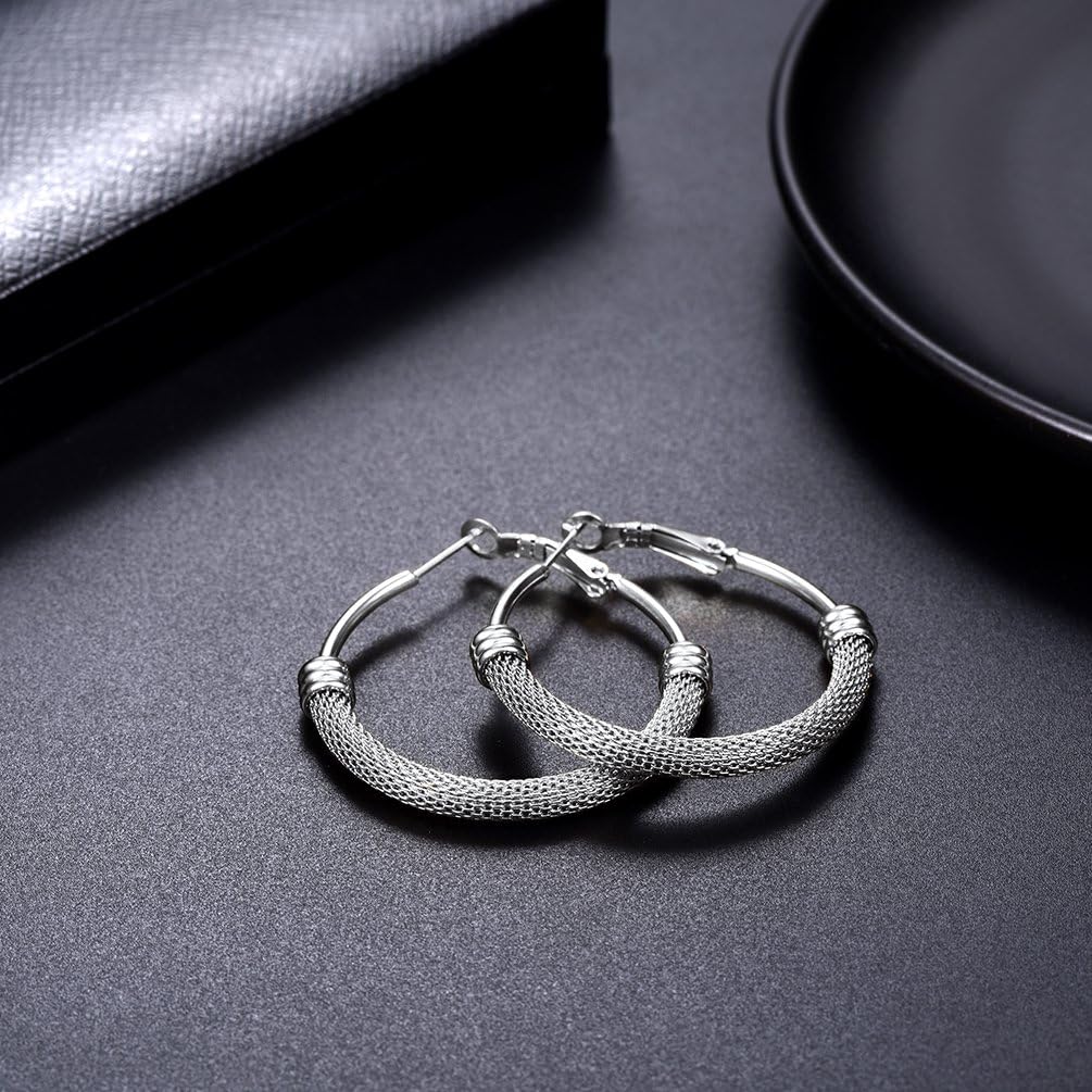 PROSTEEL 30/40/60/80/100mm Chunky Hoop Earrings For Women Gold Plated/Black Stainless Steel Hoops Earrings Statement Jewelry - Image 8