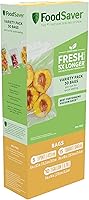 Vista 10 de Bolsas de sellado al vacío precortadas de cuarto de galón FoodSaver, bolsas de almacenamiento al vacío de fácil uso, bolsas de almacenamiento