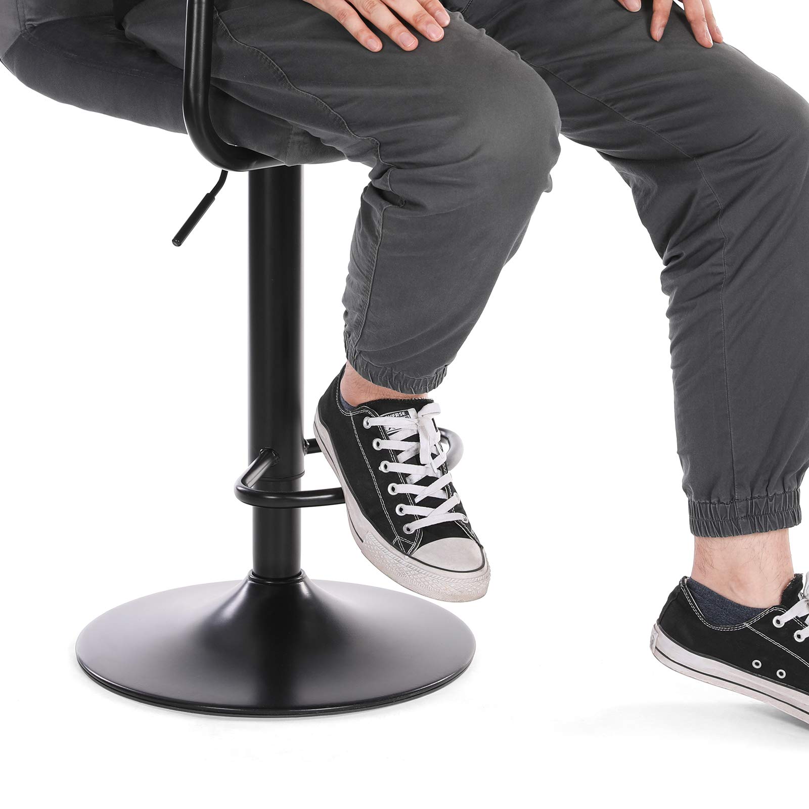 Songmics LJB013G01 Bar Stools with Velvet Cover, HeightAdjustable