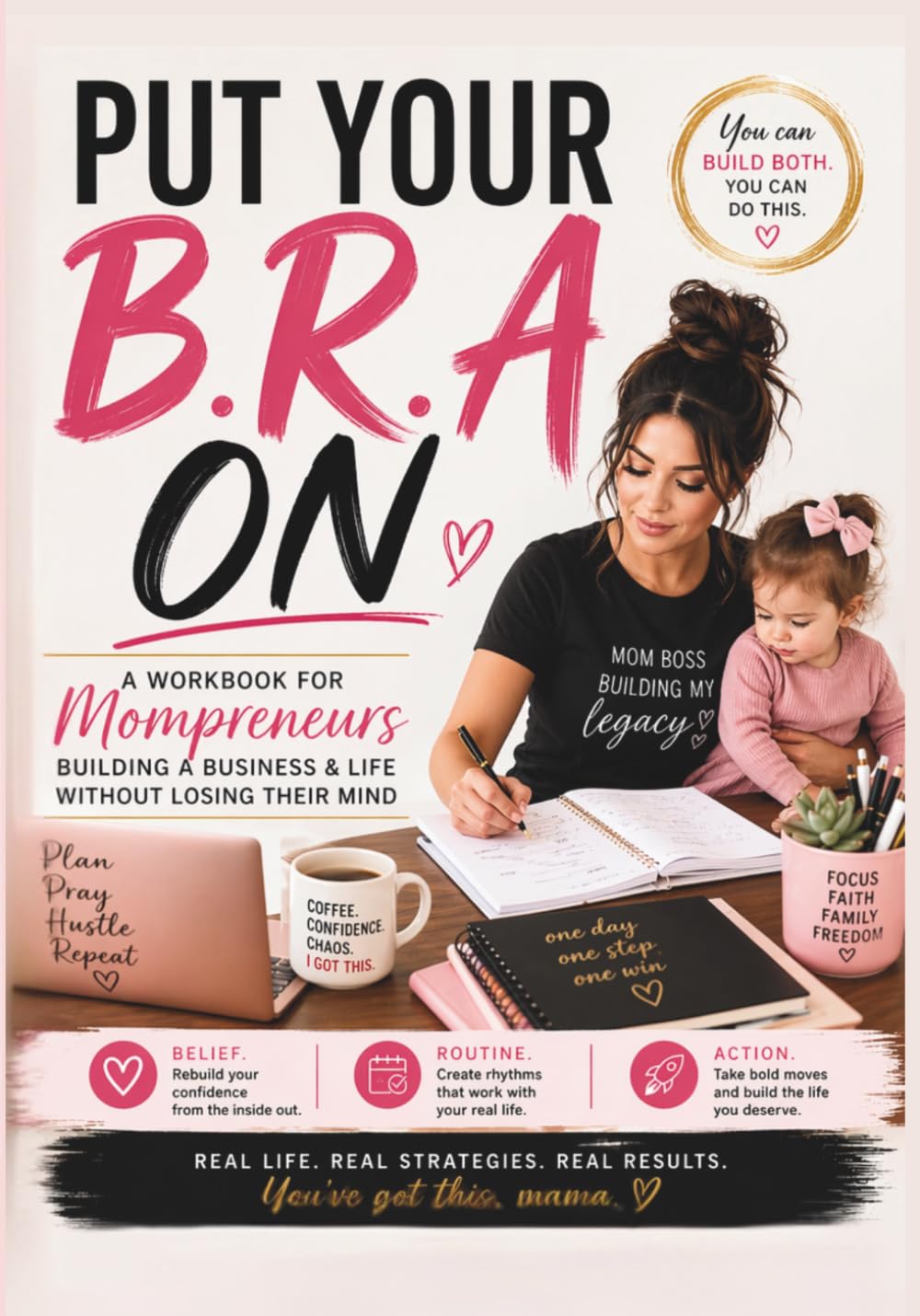 Put Your B.R.A On: A Workbook for Mompreneurs to Build a Profitable Business, Create Simple Routines, and Take Action Without Burnout
