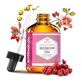 Leven Rose Rosehip Seed Oil for Face 4 oz - Pure Rosehip Oil for Face - Unrefined Cold Pressed Rosehip Oil for Body - Nighttime Face Moisturizer for Hair, Skin & Nails