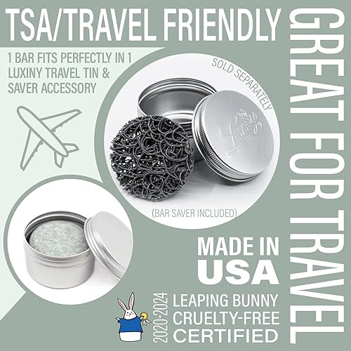 Miniatura 6 de Barras de champú naturales para el cabello fabricadas en Estados Unidos por Luxiny para hasta 60 lavados de champú vegano sin sulfatos uso en casa y