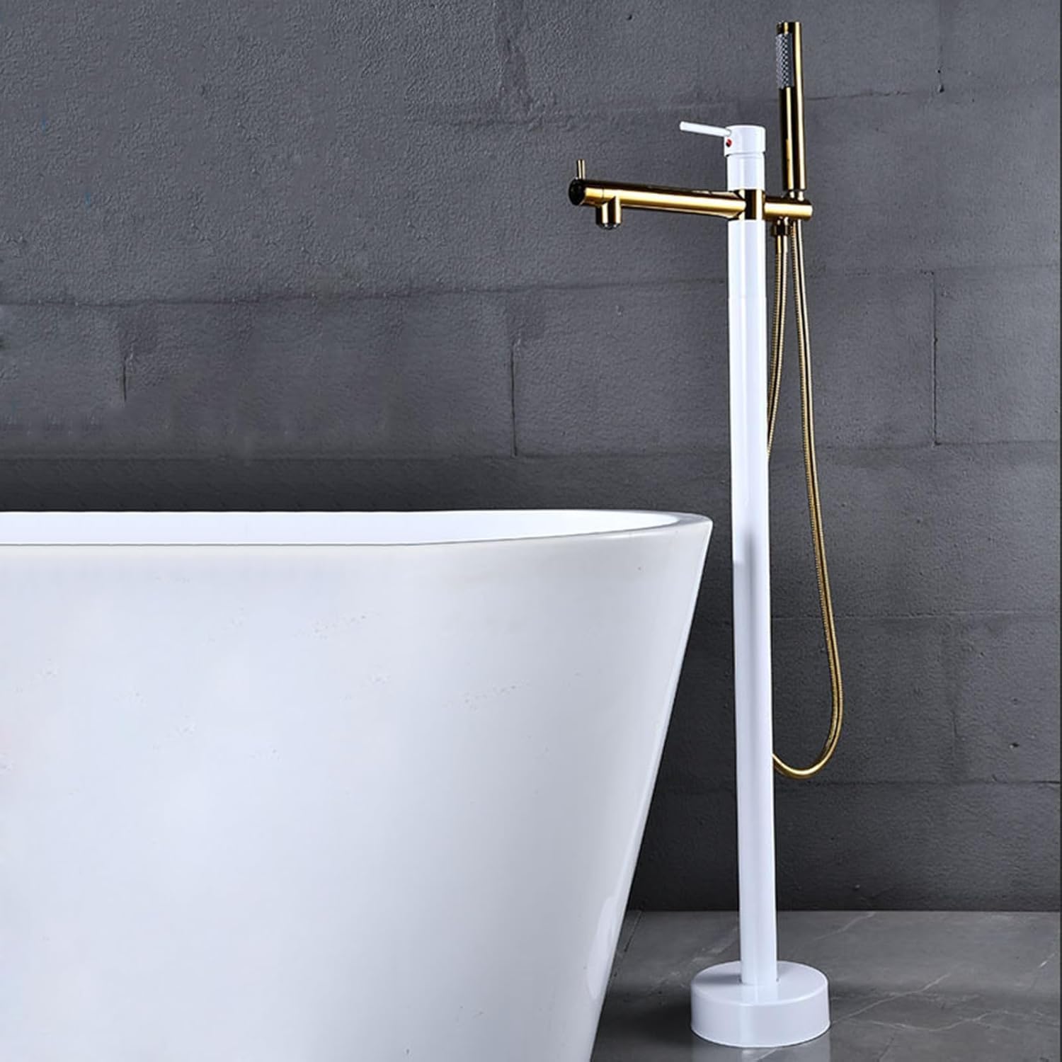 KUNYOS Bathtub Faucet Freestanding Faucet For Bathtub Mixer Faucet Shower Single Lever Shower Faucet With Hose 360° Swivel