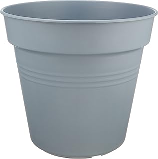Mintra Plastic Round Pot, Charcoal, 35 cm