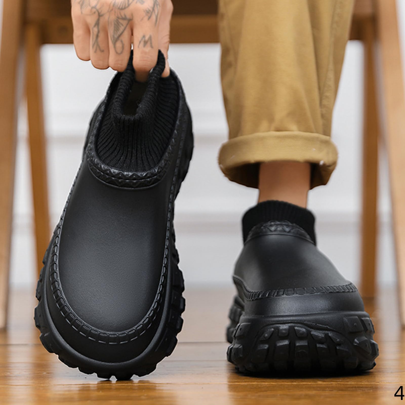 Pantofole Donna In Cotone Per Uomo E Invernali Spesse Calde Di Grandi Dimensioni Con Punta Chiusa Scarpe Merda