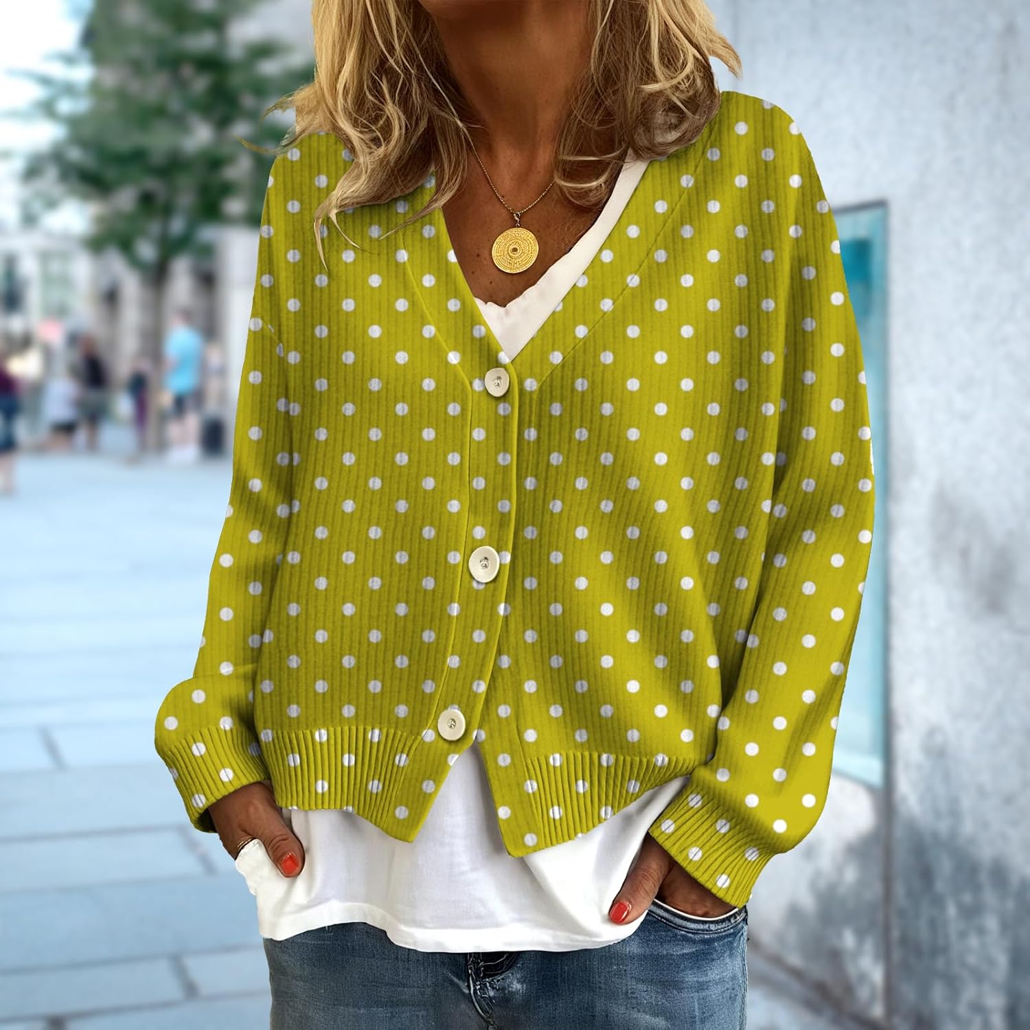 Cardigan Sweaters for Women Open Front Cardigan for Women Long Sleeve V Neck Sweaters Streetwear Fall Outerwear - Image 2