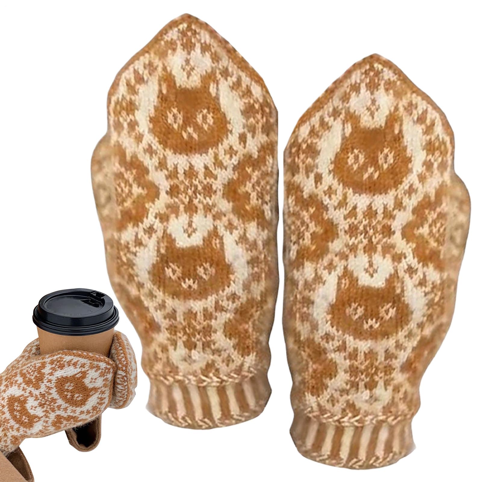 Manoplas para mujer térmicas contra el frío extremo en guantes de invierno 8