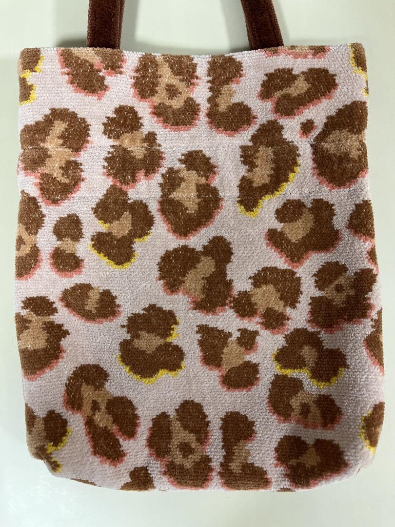 Amazon.co.jp: フェイラー レオパード 巾着 トート 24×30×5 ピンク  