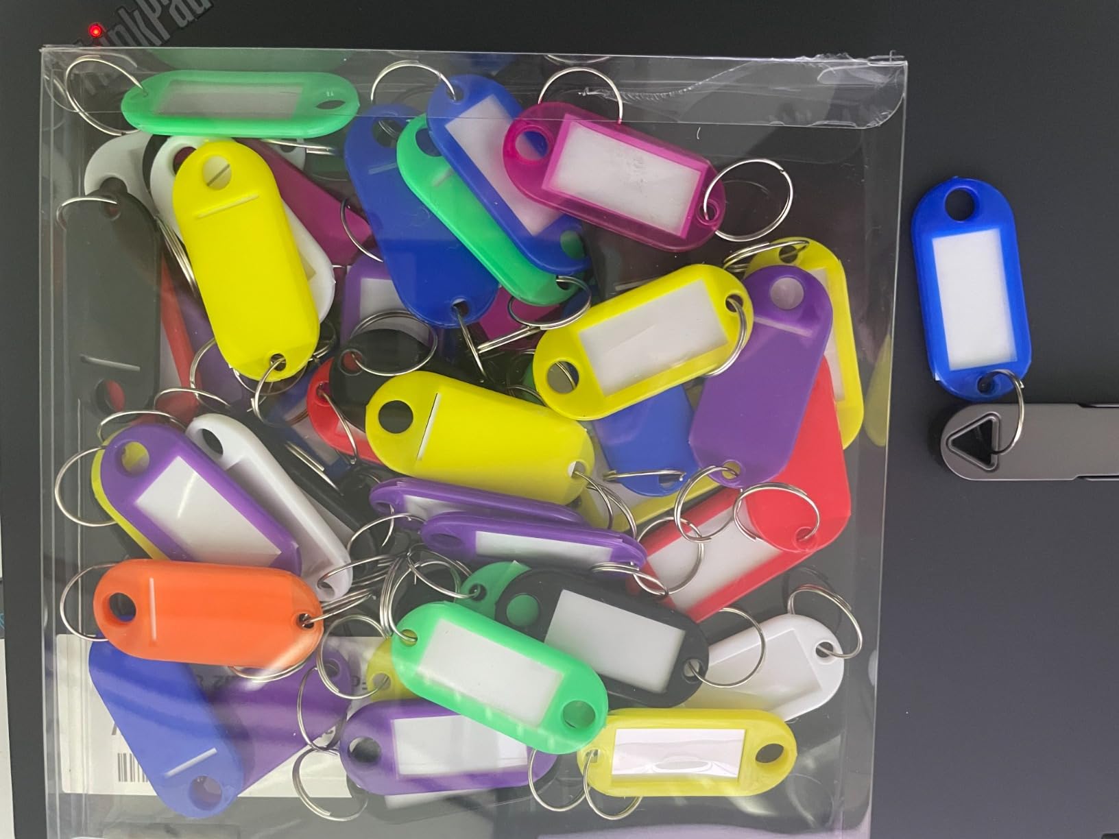 Key Labels, 50 Pcs Key Tags with Ring and Label Window, Key Chain ID ...