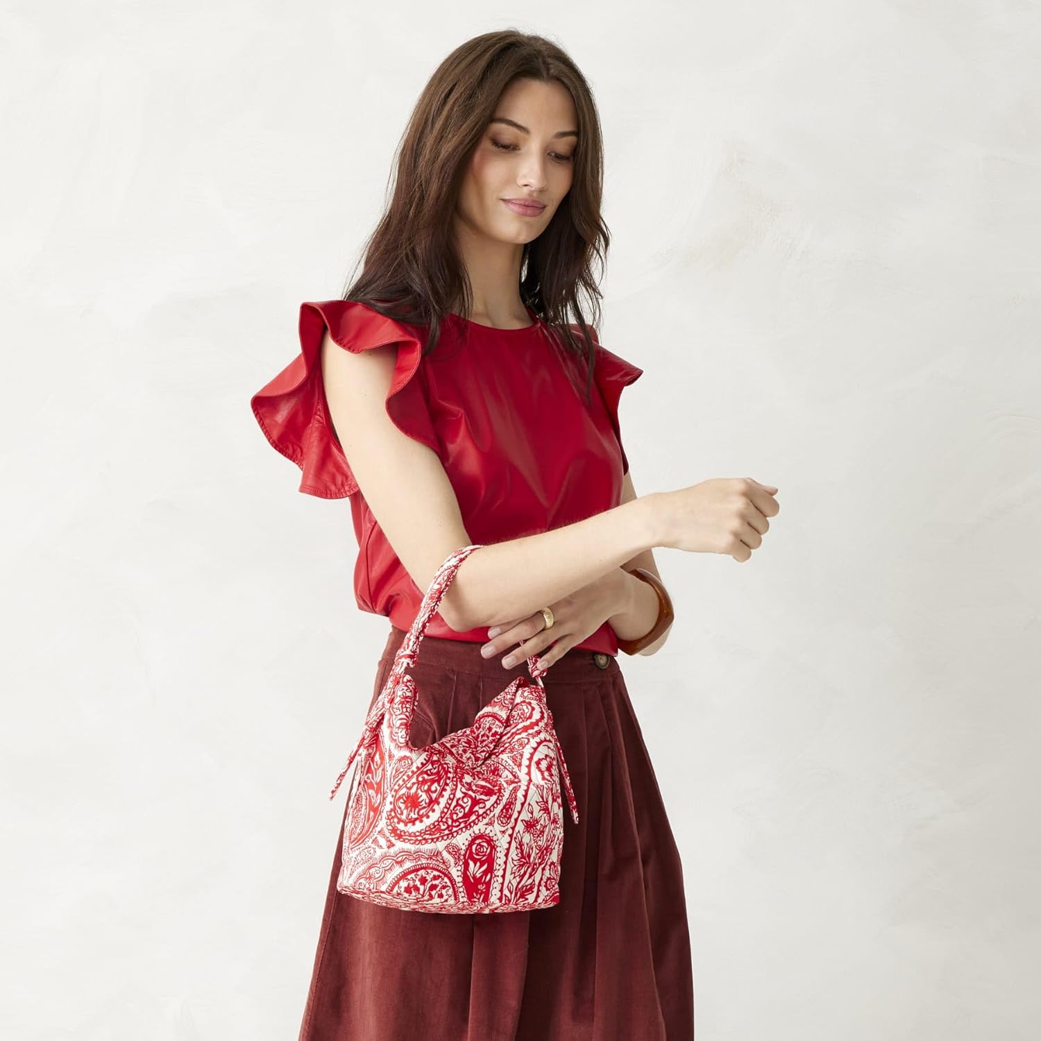 womens Premium Cotton Astoria Shoulder Bag - Image 5