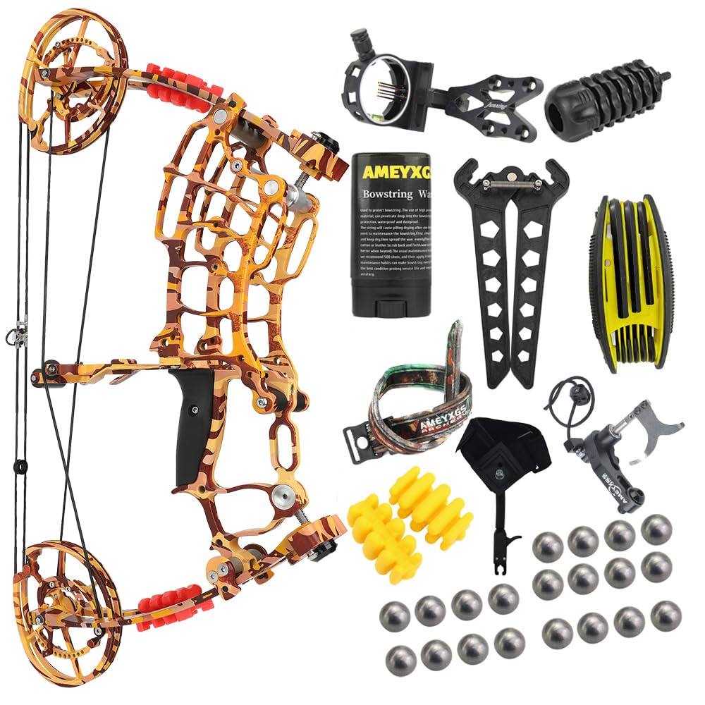 Compoundbogen-Set 30-60 lbs 80% Ablasskraft Links/Rechts Für Pfeile und Kugeln geeignet Ideal für Jagd und Training