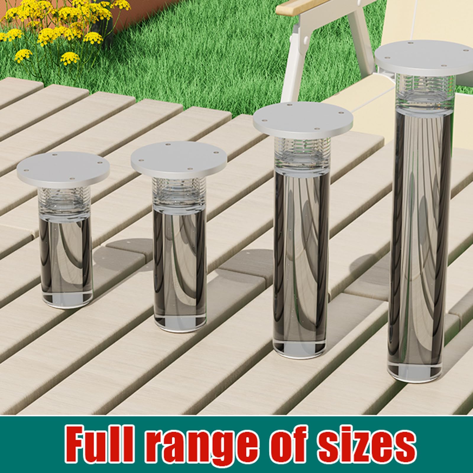Gambe per mobili in acrilico, Confezione Da 4 Gambe for Mobili In Acrilico Trasparente 8-40 cm
