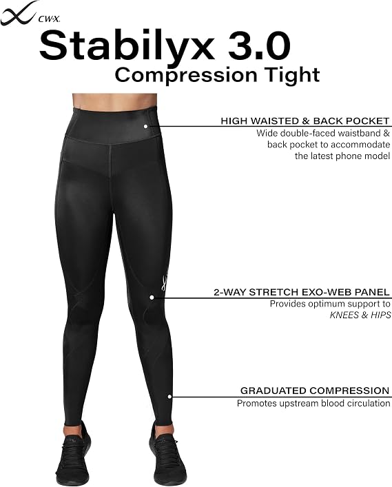 CW-X Women's Standard Stabilyx 3.0 Joint Support Compression Tight