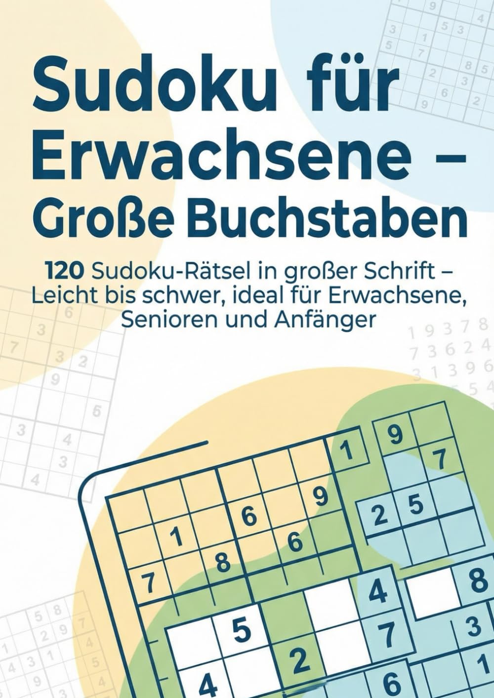 Sudoku für Erwachsene – Große Buchstaben: 120 Sudoku-Rätsel in großer Schrift – Leicht bis schwer, ideal für Erwachsene, Senioren und Anfänger