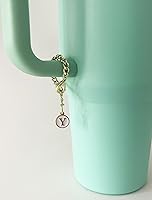 Vista 29 de Tovly 2PCS Stanley Cup Accessories Letter Charms Name ID Initial Letter Handle Personalized Charm For Stanley Tumbler