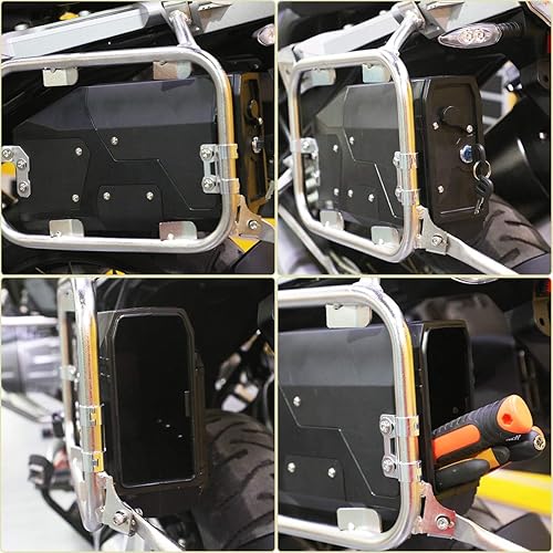 Miniatura 6 de LKV R1200GS Caja de herramientas motocicleta lado izquierdo soporte con caja de acero inoxidable reemplazo para BMW R1250GS LC ADV Adventure F750