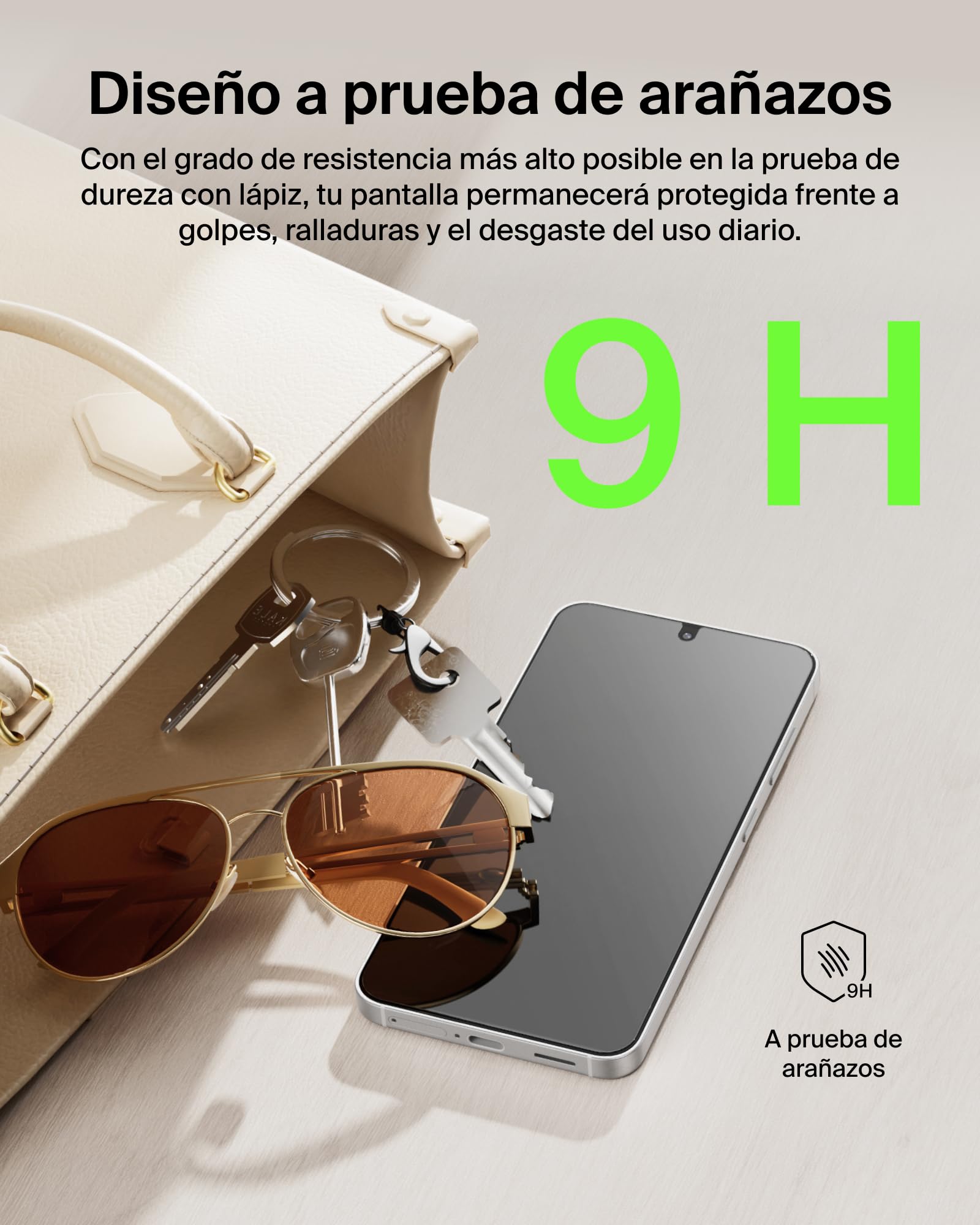 Belkin ScreenForce Titan SmartShield Privacy Protector Pantalla Samsung Galaxy S26, Filtro de Privacidad, Antiarañazos, Antimpactos y Antihuellas, Bandeja de Alineación Fácil Instalación sin Burbujas