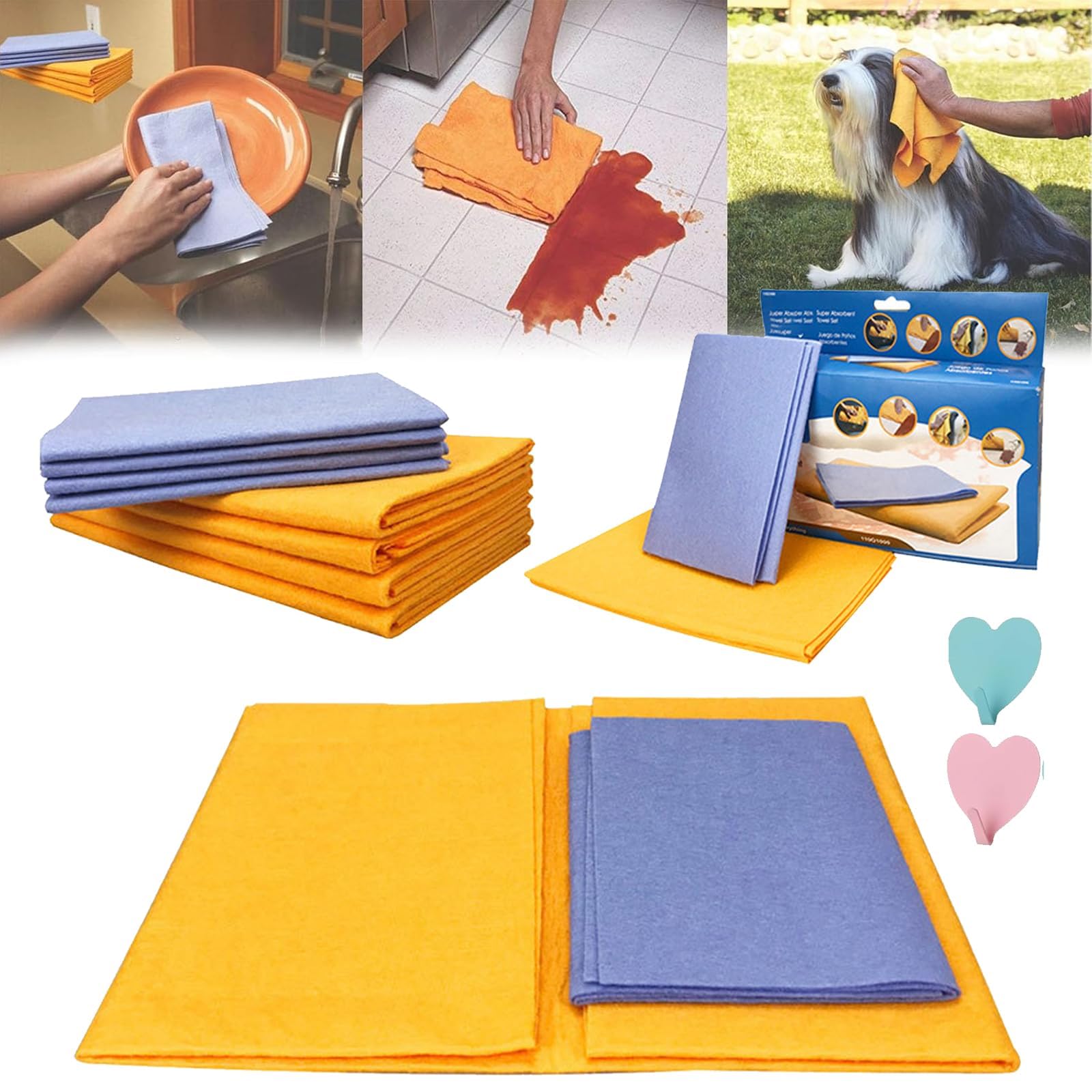 Miracle Shammy ultra-absorbant pour un séchage rapide et sans traces