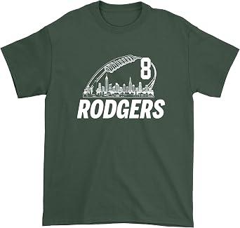 FerociTees Mens Rodgers 8 New York T-Shirt