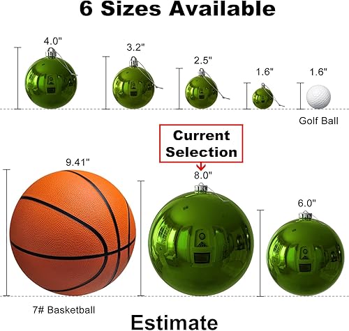 Vista 426 de 18 esferas medianas decorativas navideñas para árbol de Navidad, inastillables, para colgar, color púrpura, 2.5 pulgadas, paquete de 18