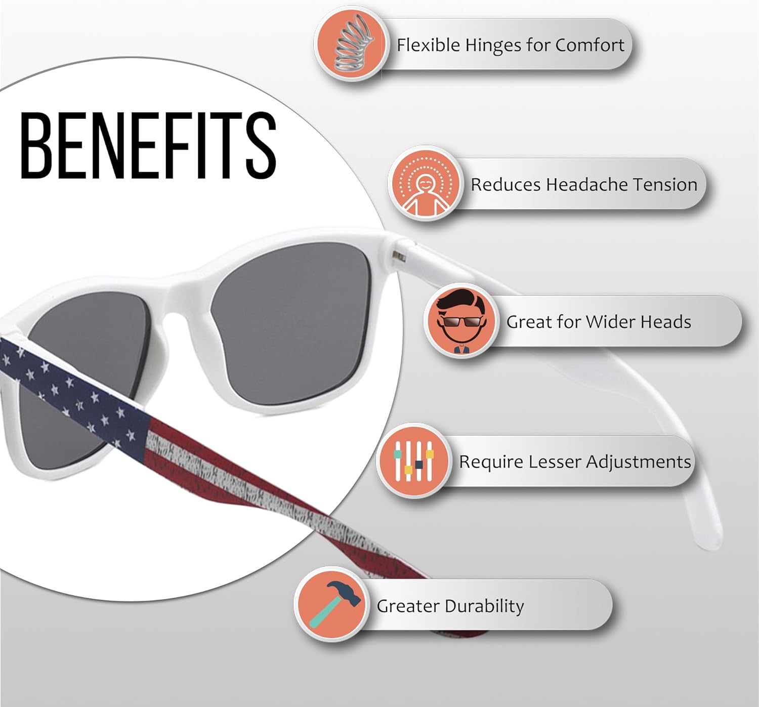 UV Protection Sunglasses Men & Women – Lightweight & Durable Unisex 80’s Retro Shades with Flexible Hinges, Bulk 10-Pack - Image 2