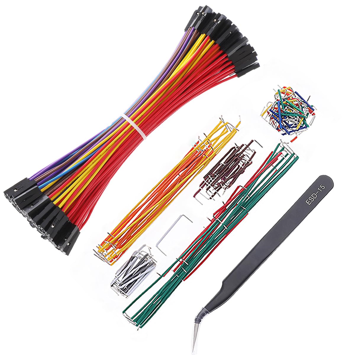 840 Stück Breadboard Jumper Wire Set Steckbrett Steckbrücken Drahtbrücken Set 840 Stück Breadboard Jumper Wire Set Steckbrett Steckbrücken Drahtbrücken Set