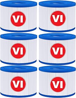KGC 6 Pack Type VI Spa Hot Tub Filters Compatible with Coleman Salu spa Lay-Z-Spa Hot Tub Filters, Replcement for 90352E 58323 Spa Filter Cartridges
