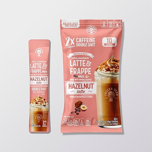 The Frozen Bean Hazelnut Latte Coffee Frappe & Latte Instant