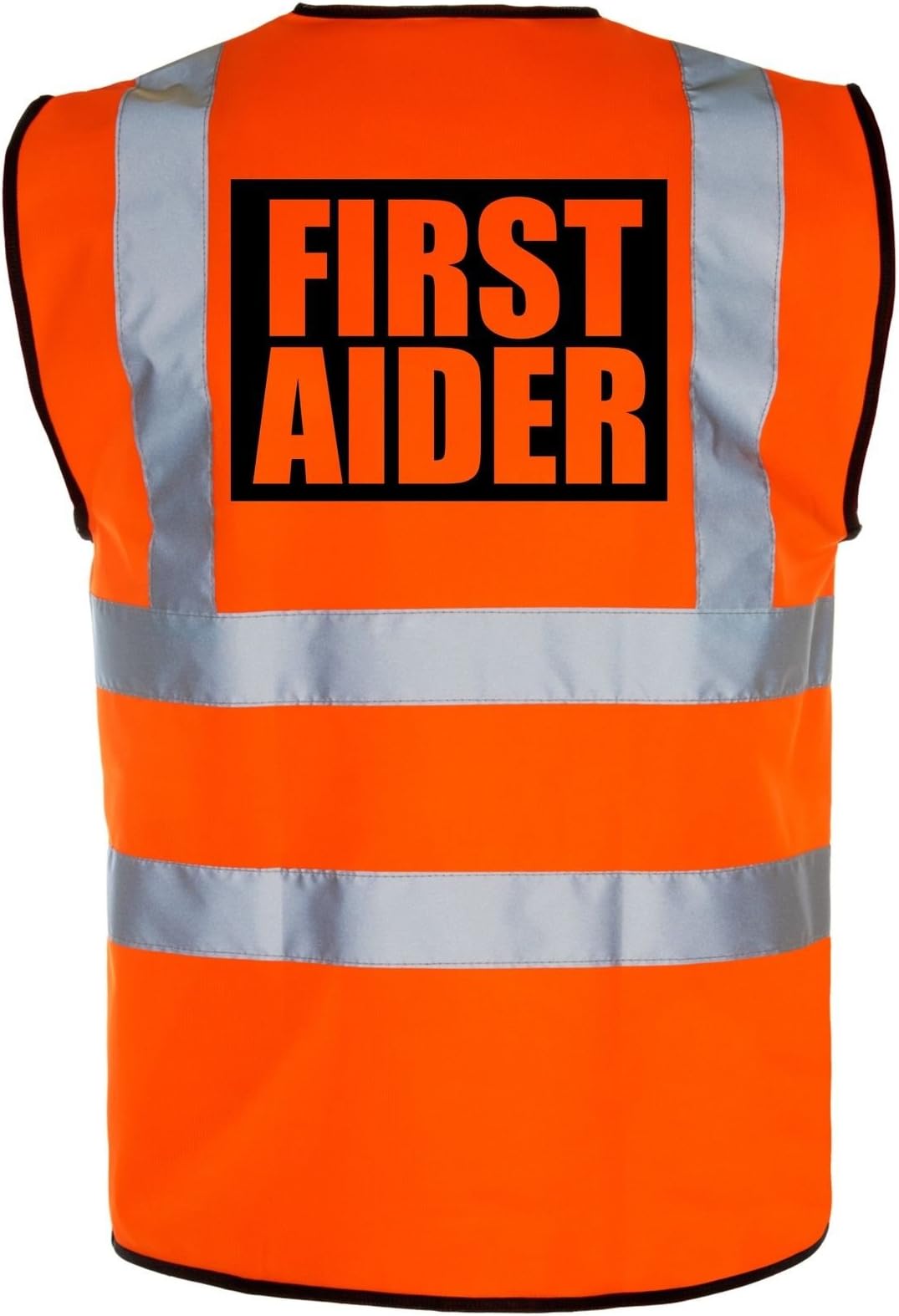 Corporate Togs Group FIRST AIDER Hi-Vis High-Viz Visibility Safety Vest/Waistcoat | Yellow/Orange