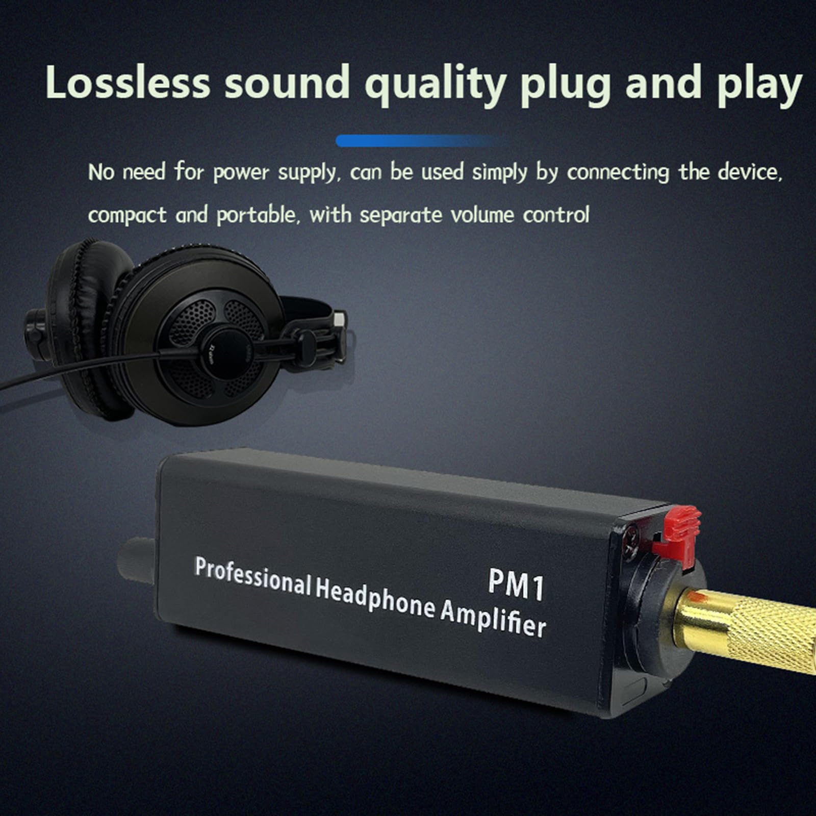 Piccolo amplificatore per cuffie in ear monitor amplificatore 8Ω a 250Ω intervalli di impedenza per studio e palco uso cuffia