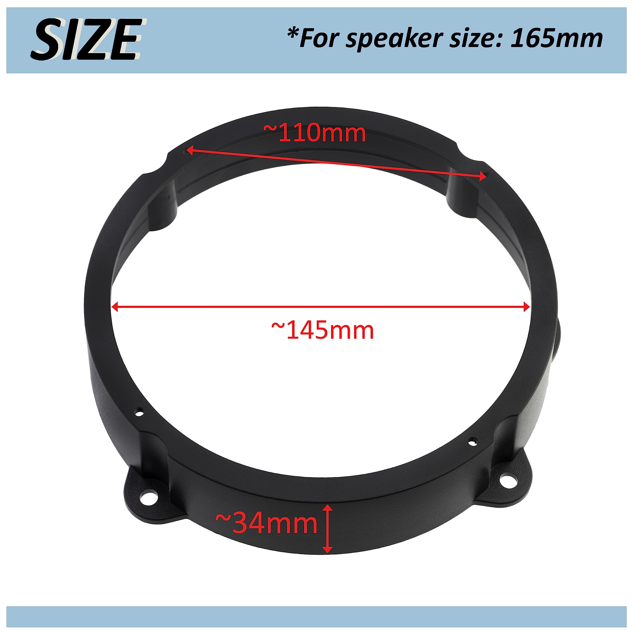 Supporti Altoparlanti 165mm Per Auto - Compatibile Con Alfa 147, Fiat Idea, Lancia Ypsilon - Foto 9